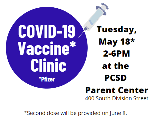 FREE COVID-19 Vaccine Clinic Offered to Peekskill Students 12+ and their Parents/Guardians