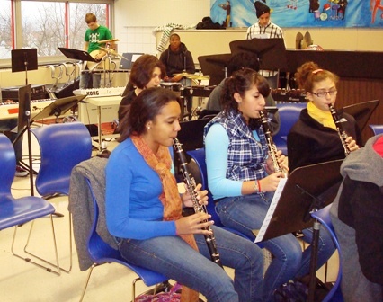 Band Rehearses for Winter Concert