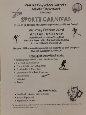 Sports Carnival on Saturday