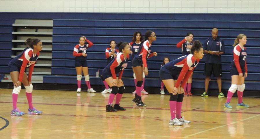 Girls JV Volleyball Team easily defeats the Pioneers