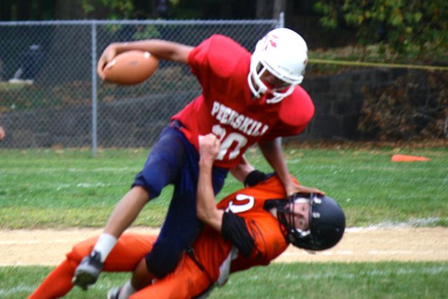 Peekskill+Modified+Football+Battles+Mamaroneck