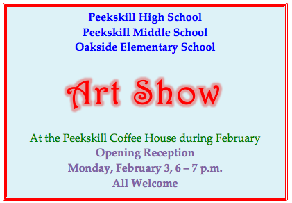 Peekskill High School Art in Coffee House Show