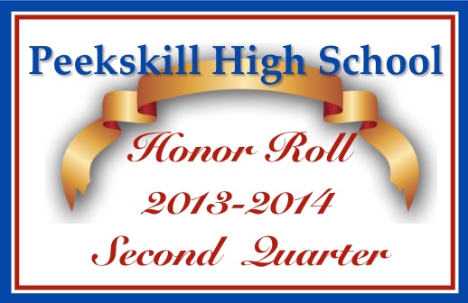 Peekskill High School Second Quarter Honor Roll Students
