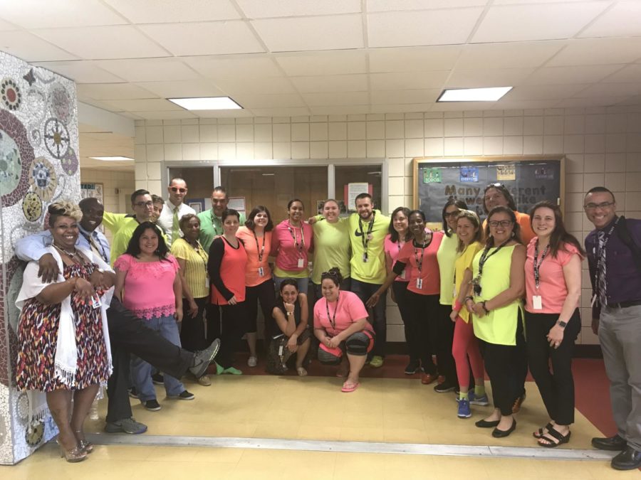 PHS Staff Show Their School Spirit on Neon Day